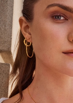 Aio medium earrings Forgyldt Maanesten